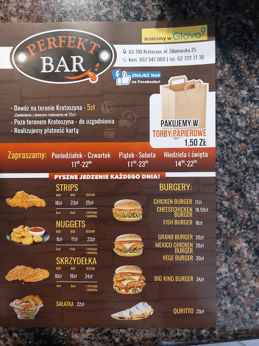Menu Perfekt Bar Restauracja-4